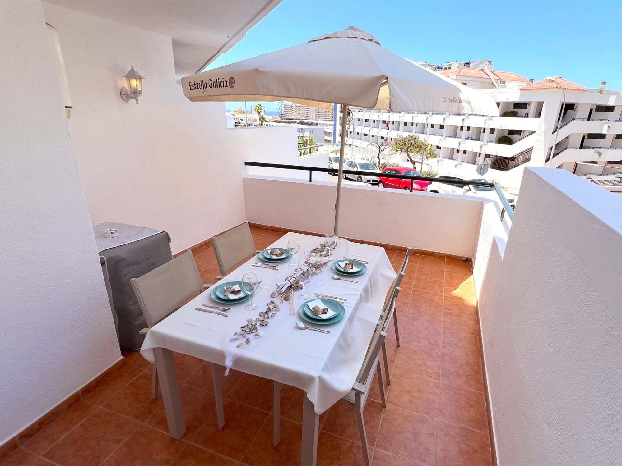Encantador Apartamento Con Terraza, Los Cristianos Лос Кристианос Экстерьер фото